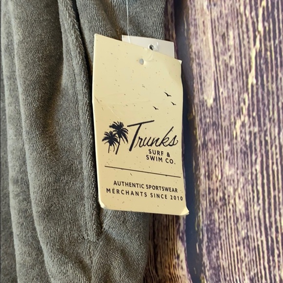 NWT TRUNKS SURF & SWIM Jacob terry shorts grey XL - Picture 2 of 8